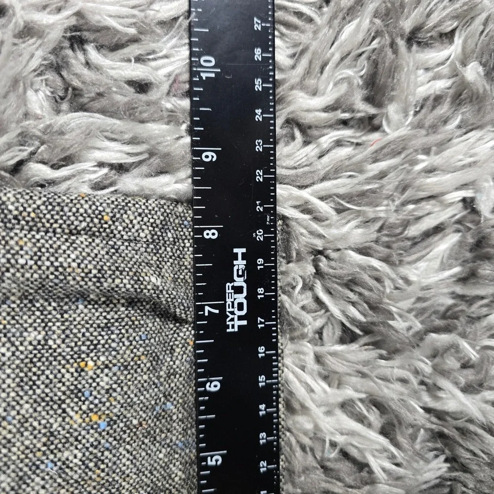 J.Crew Mens 33R Gray Donegal Tweed Wool Cashmere Blend Straight Leg Dress Pants